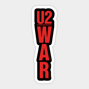 U2 War Logo Sticker